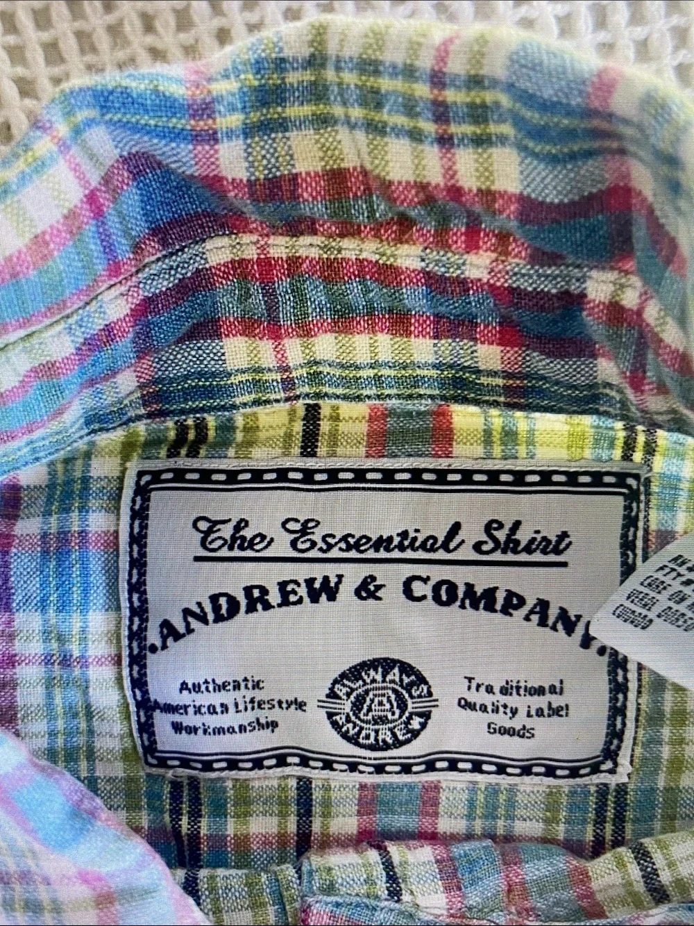 Women’s Plaid Button-Up Shirt - Green Multicolor